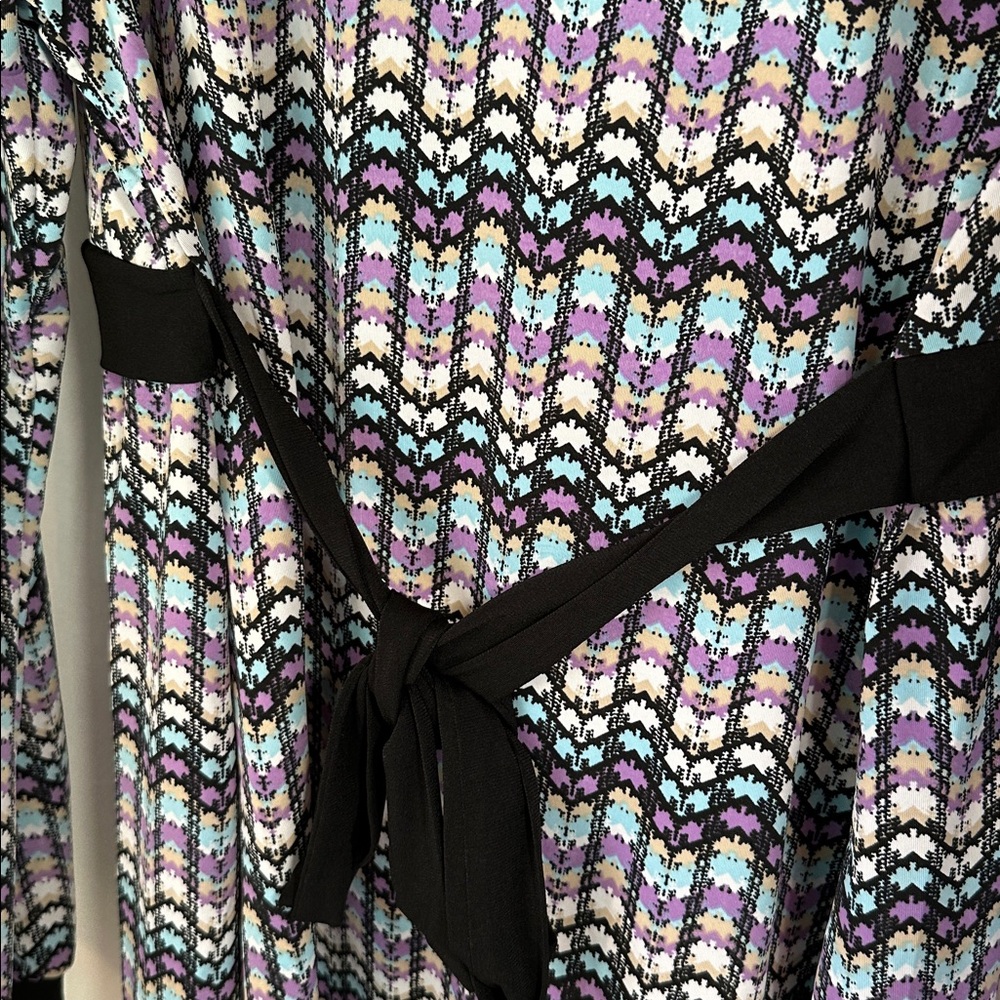 Announcements faux wrap long sleeve top size large 12/14 - Picture 6 of 6